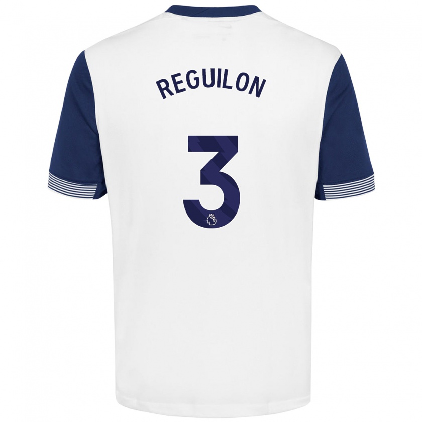 Kandiny Kinder Sergio Reguilón #3 Weiß Blau Heimtrikot Trikot 2024/25 T-Shirt