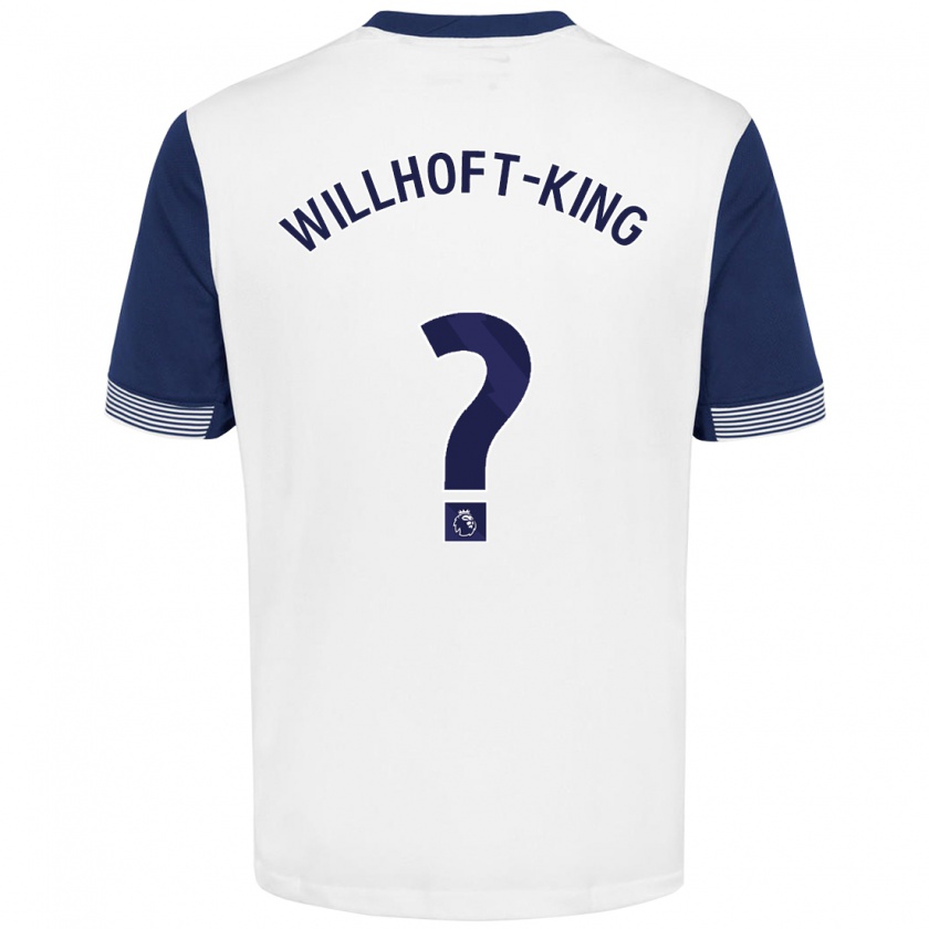 Kandiny Kinder Han Willhoft-King #0 Weiß Blau Heimtrikot Trikot 2024/25 T-Shirt