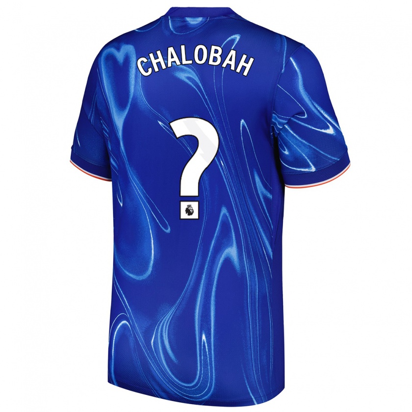 Kandiny Kinder Trevoh Chalobah #0 Blau Weiß Heimtrikot Trikot 2024/25 T-Shirt