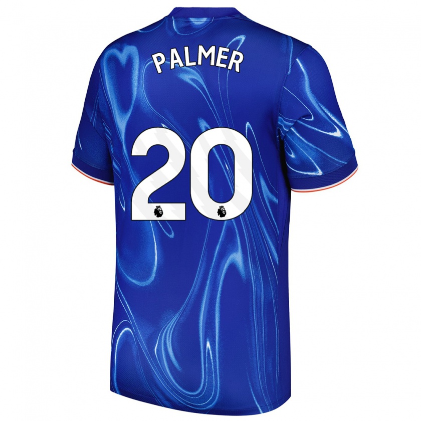 Kandiny Kinder Cole Palmer #20 Blau Weiß Heimtrikot Trikot 2024/25 T-Shirt