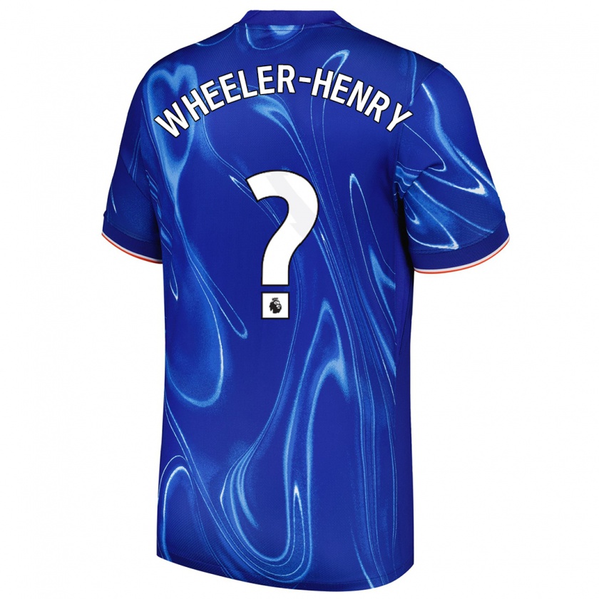 Kandiny Kinder Joseph Wheeler-Henry #0 Blau Weiß Heimtrikot Trikot 2024/25 T-Shirt