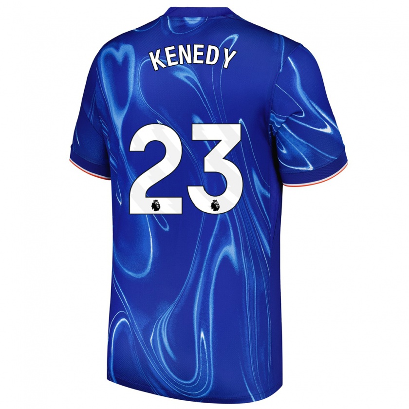 Kandiny Kinder Robert Kenedy #23 Blau Weiß Heimtrikot Trikot 2024/25 T-Shirt