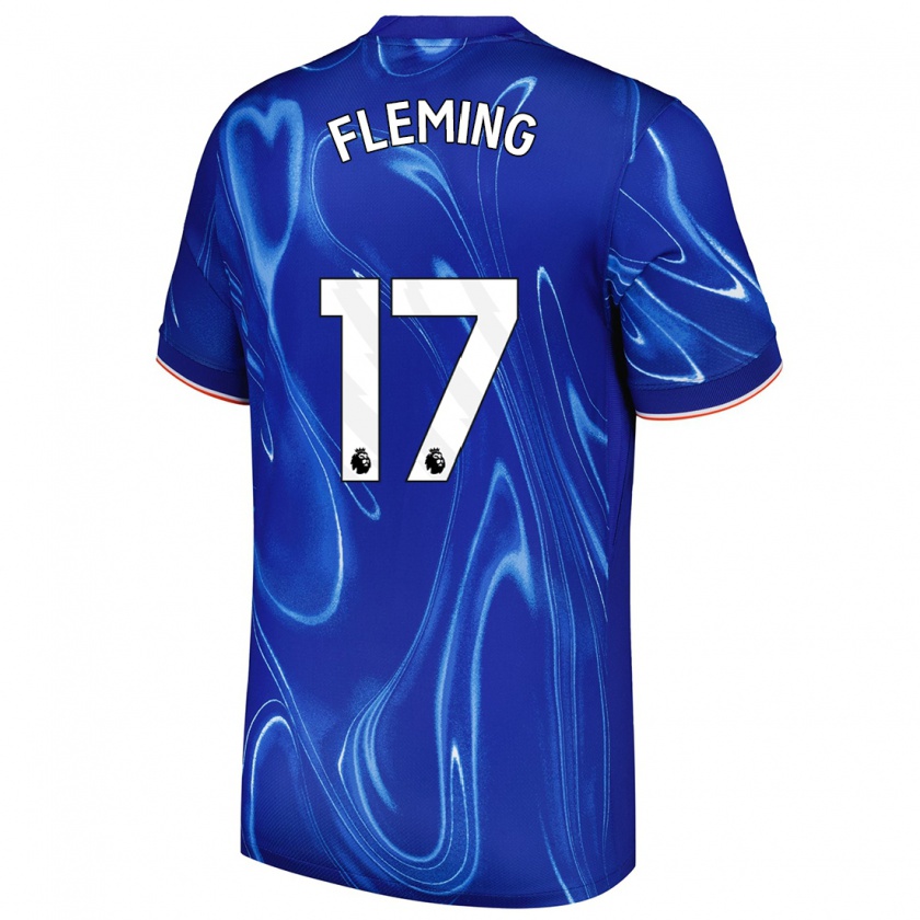 Kandiny Kinder Jessie Fleming #17 Blau Weiß Heimtrikot Trikot 2024/25 T-Shirt