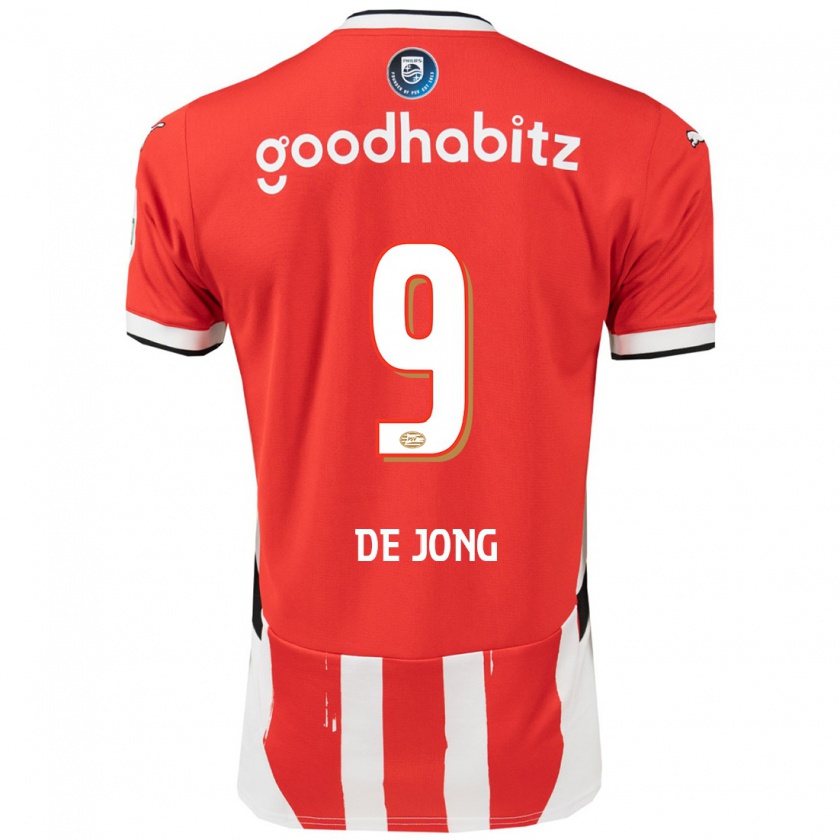 Kandiny Kinder Luuk De Jong #9 Rot Weiß Heimtrikot Trikot 2024/25 T-Shirt