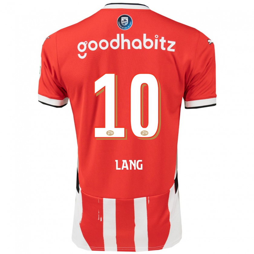 Kandiny Kinder Noa Lang #10 Rot Weiß Heimtrikot Trikot 2024/25 T-Shirt