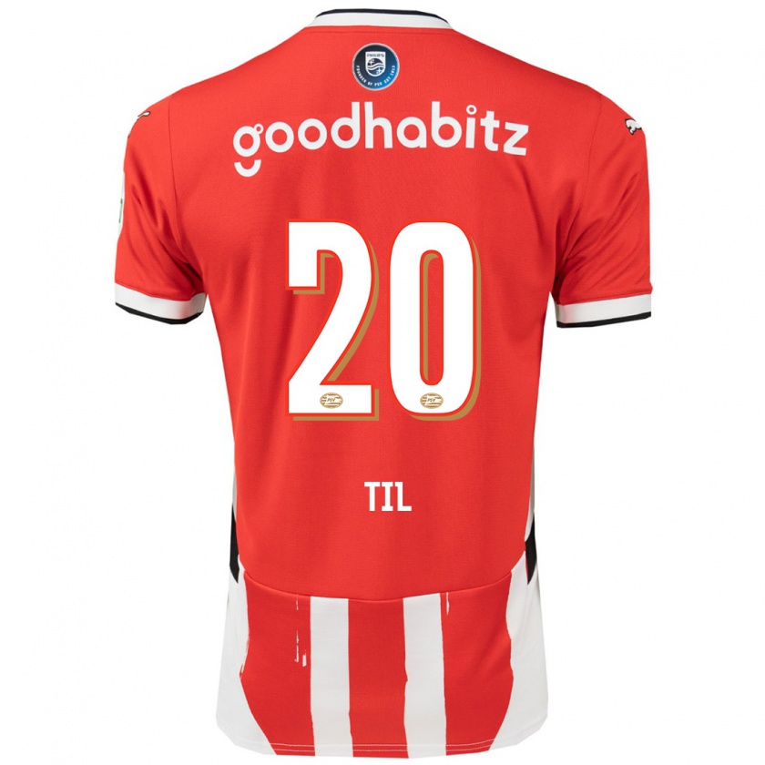 Kandiny Kinder Guus Til #20 Rot Weiß Heimtrikot Trikot 2024/25 T-Shirt