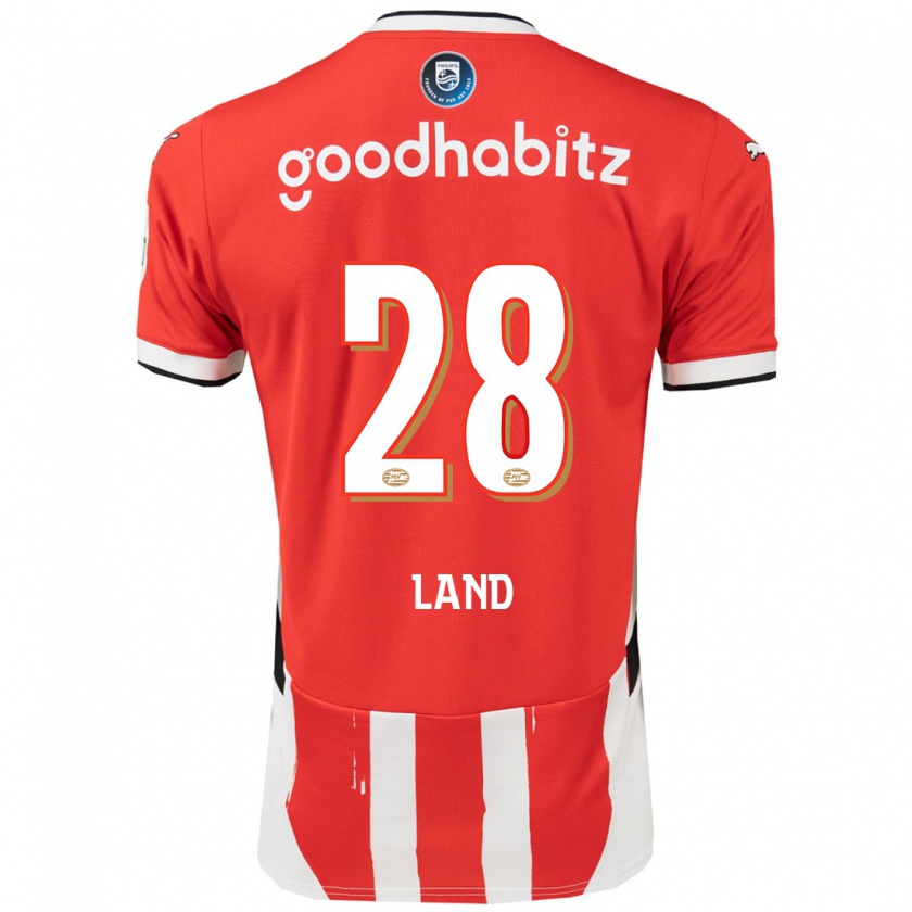 Kandiny Kinder Tygo Land #28 Rot Weiß Heimtrikot Trikot 2024/25 T-Shirt