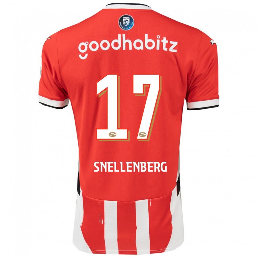 Kandiny Kinder Maxime Snellenberg #17 Rot Weiß Heimtrikot Trikot 2024/25 T-Shirt