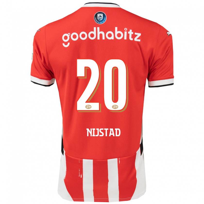 Kandiny Kinder Nina Nijstad #20 Rot Weiß Heimtrikot Trikot 2024/25 T-Shirt