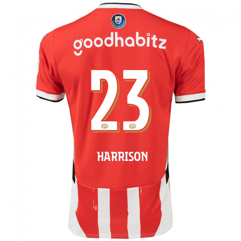 Kandiny Kinder Amy Harrison #23 Rot Weiß Heimtrikot Trikot 2024/25 T-Shirt