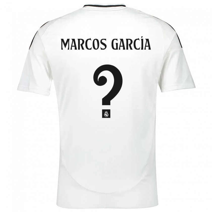 Kandiny Kinder Marcos García #0 Weiß Heimtrikot Trikot 2024/25 T-Shirt