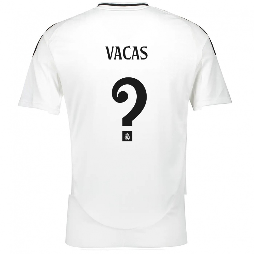 Kandiny Kinder Juan Vacas #0 Weiß Heimtrikot Trikot 2024/25 T-Shirt