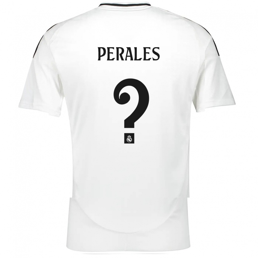 Kandiny Kinder Miguel Perales #0 Weiß Heimtrikot Trikot 2024/25 T-Shirt