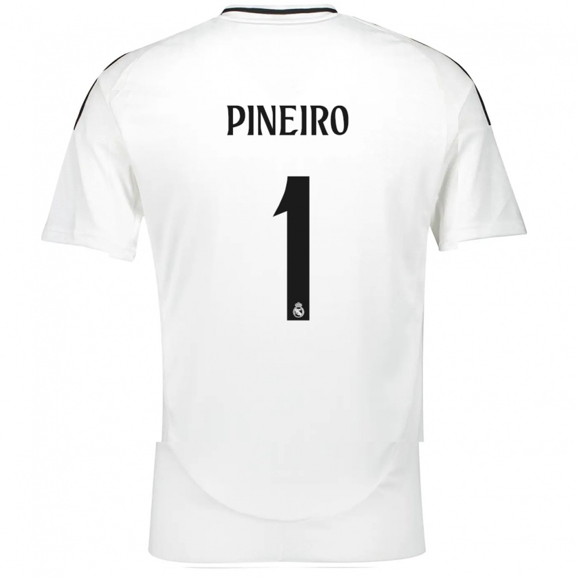 Kandiny Kinder Diego Piñeiro #1 Weiß Heimtrikot Trikot 2024/25 T-Shirt