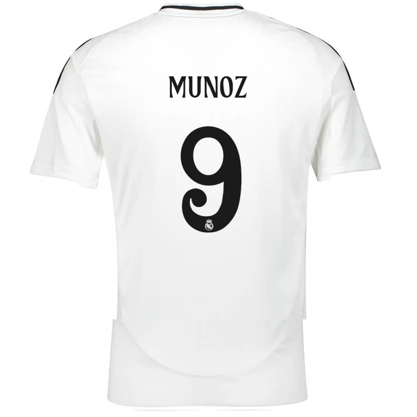 Kandiny Kinder Víctor Muñoz #9 Weiß Heimtrikot Trikot 2024/25 T-Shirt