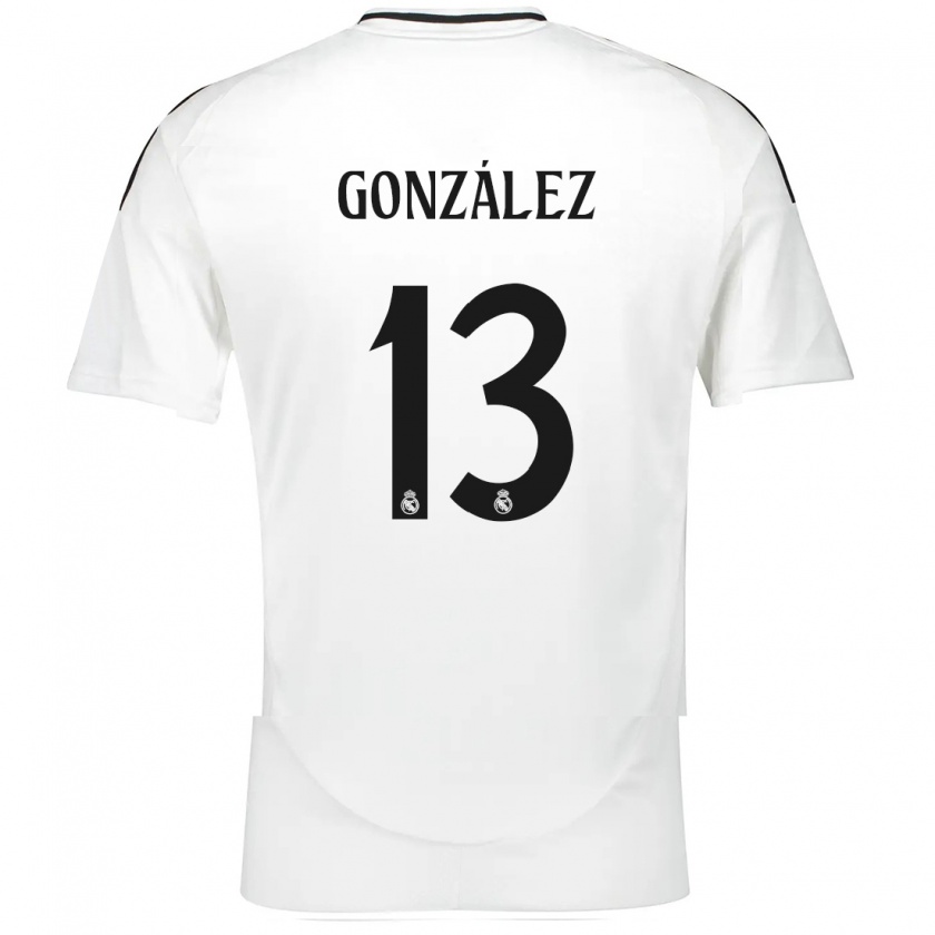 Kandiny Kinder Fran González #13 Weiß Heimtrikot Trikot 2024/25 T-Shirt