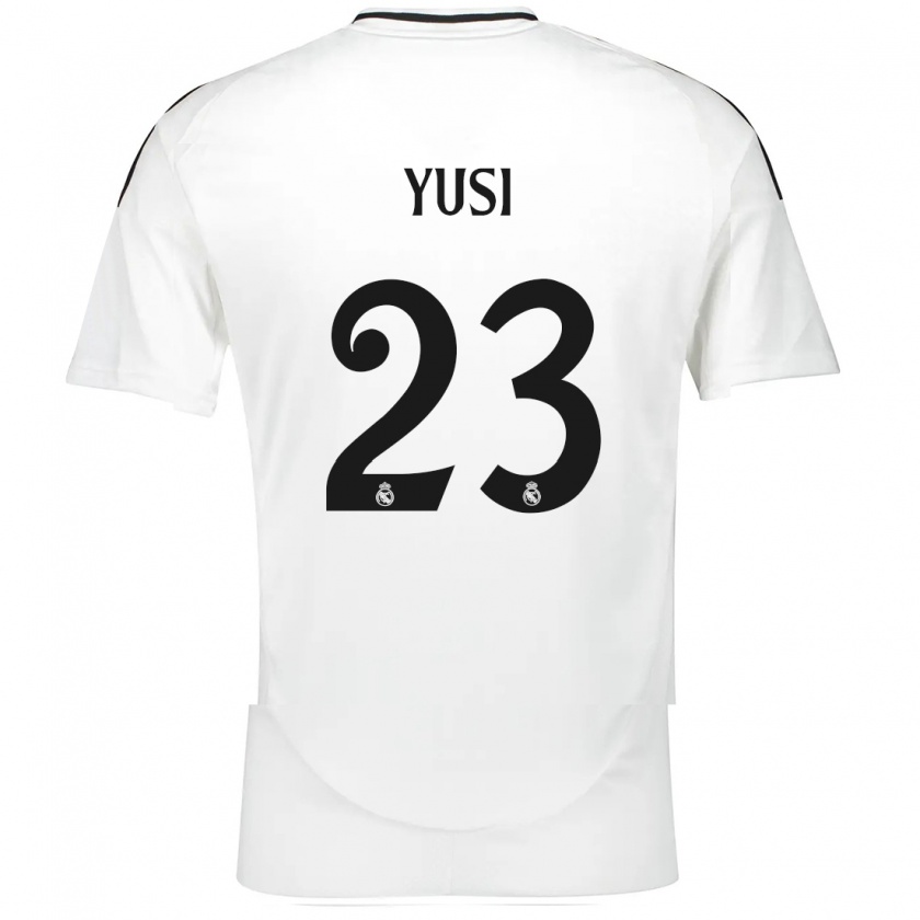 Kandiny Kinder Youssef Enríquez #23 Weiß Heimtrikot Trikot 2024/25 T-Shirt