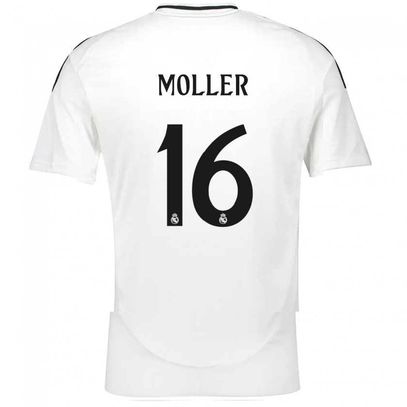 Kandiny Kinder Caroline Møller #16 Weiß Heimtrikot Trikot 2024/25 T-Shirt