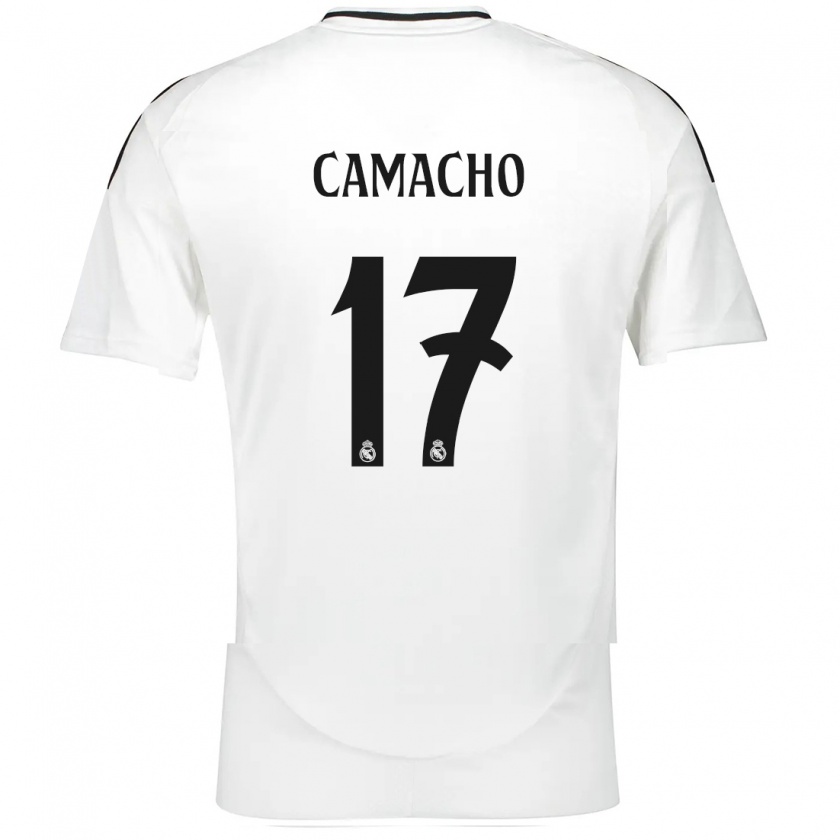 Kandiny Kinder Carla Camacho #17 Weiß Heimtrikot Trikot 2024/25 T-Shirt