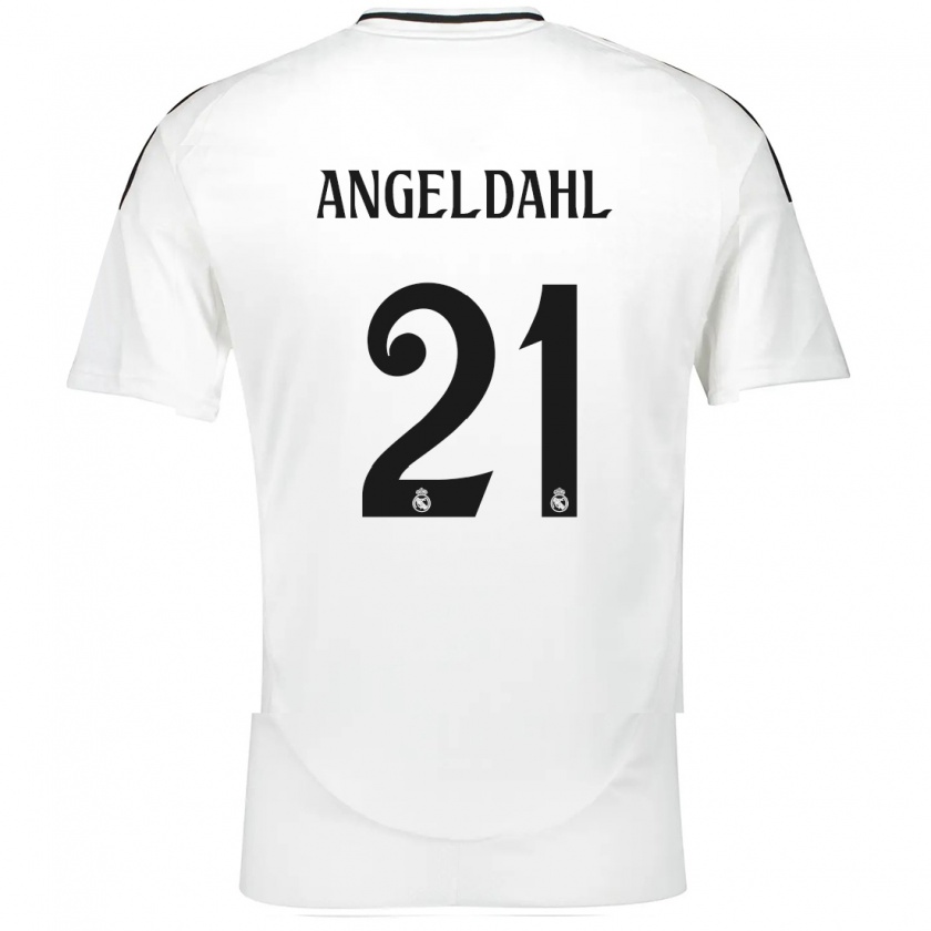 Kandiny Kinder Filippa Angeldahl #21 Weiß Heimtrikot Trikot 2024/25 T-Shirt