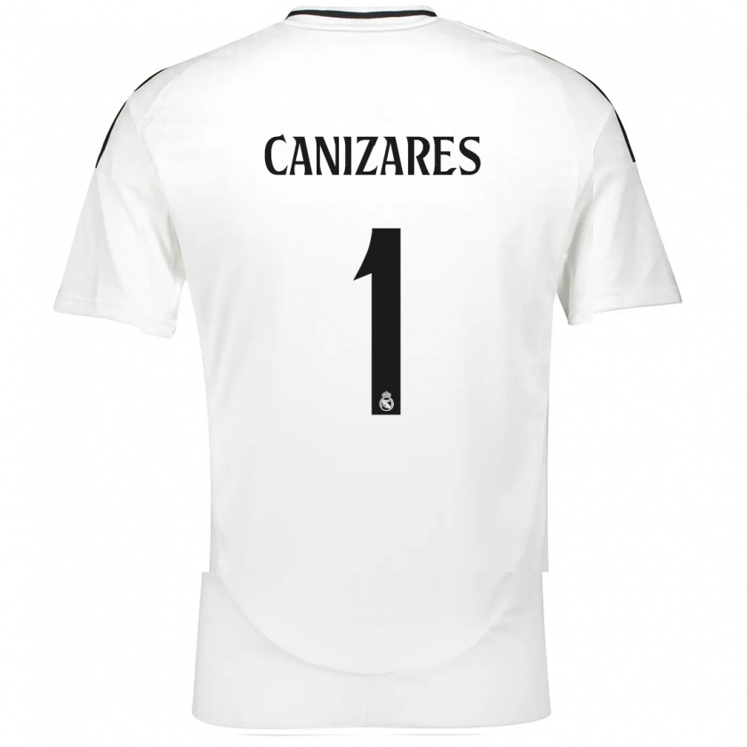 Kandiny Kinder Lucas Cañizares #1 Weiß Heimtrikot Trikot 2024/25 T-Shirt