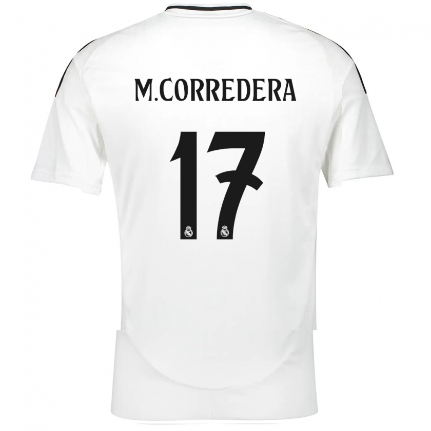 Kandiny Kinder Marta Corredera #17 Weiß Heimtrikot Trikot 2024/25 T-Shirt