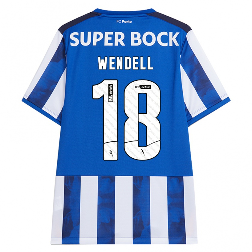 Kandiny Kinder Wendell #18 Blau Weiß Heimtrikot Trikot 2024/25 T-Shirt