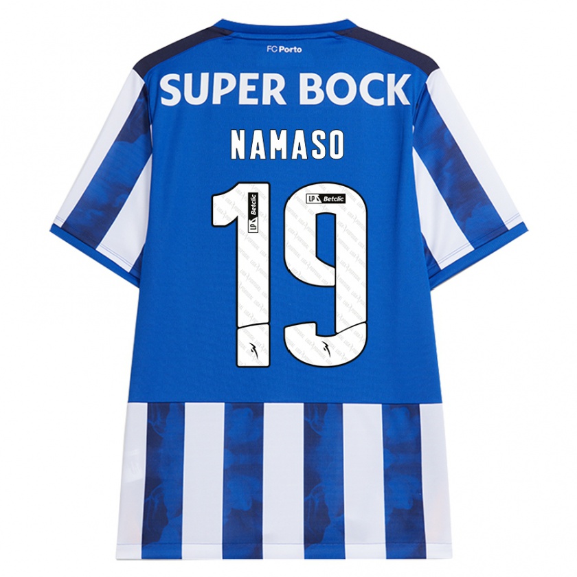 Kandiny Kinder Danny Namaso #19 Blau Weiß Heimtrikot Trikot 2024/25 T-Shirt