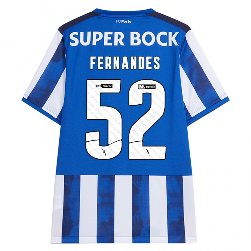 Kandiny Kinder Martim Fernandes #52 Blau Weiß Heimtrikot Trikot 2024/25 T-Shirt