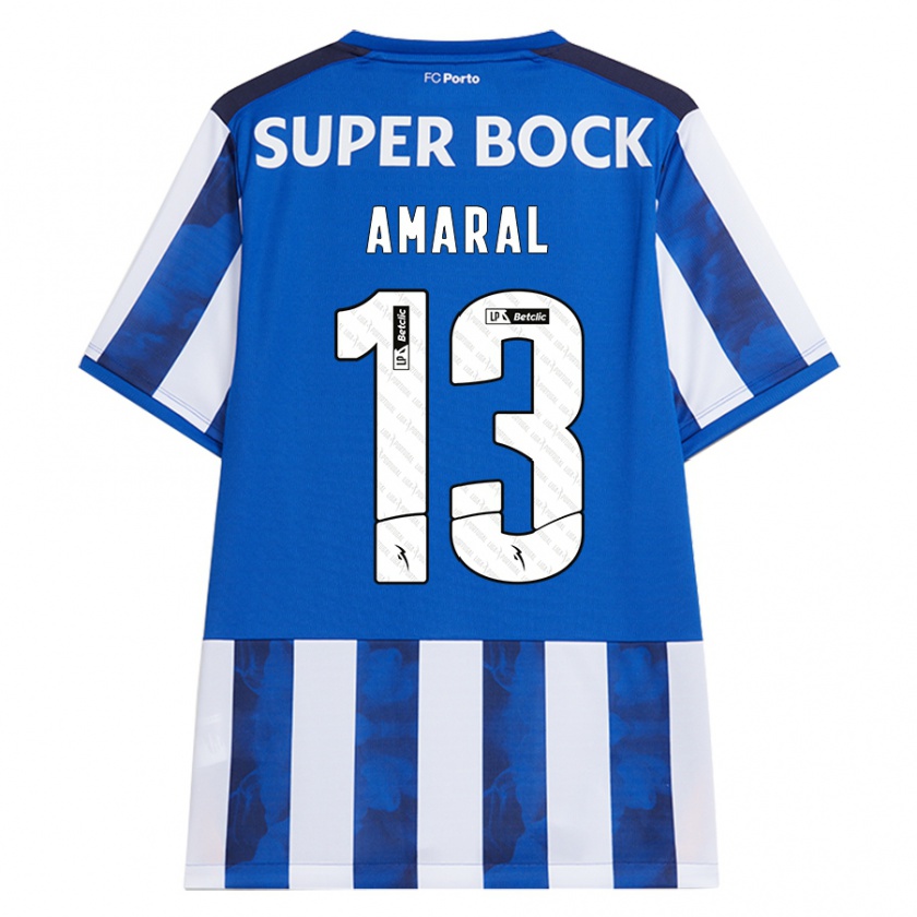 Kandiny Kinder Fábio Amaral #13 Blau Weiß Heimtrikot Trikot 2024/25 T-Shirt