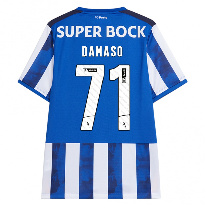 Kandiny Kinder Nico Damaso #71 Blau Weiß Heimtrikot Trikot 2024/25 T-Shirt