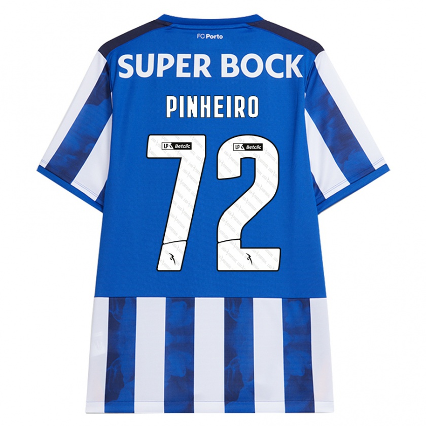 Kandiny Kinder Rodrigo Pinheiro #72 Blau Weiß Heimtrikot Trikot 2024/25 T-Shirt