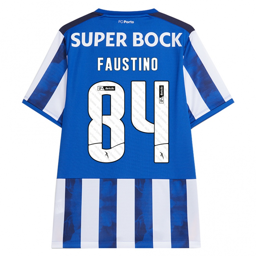 Kandiny Kinder Levi Faustino #84 Blau Weiß Heimtrikot Trikot 2024/25 T-Shirt