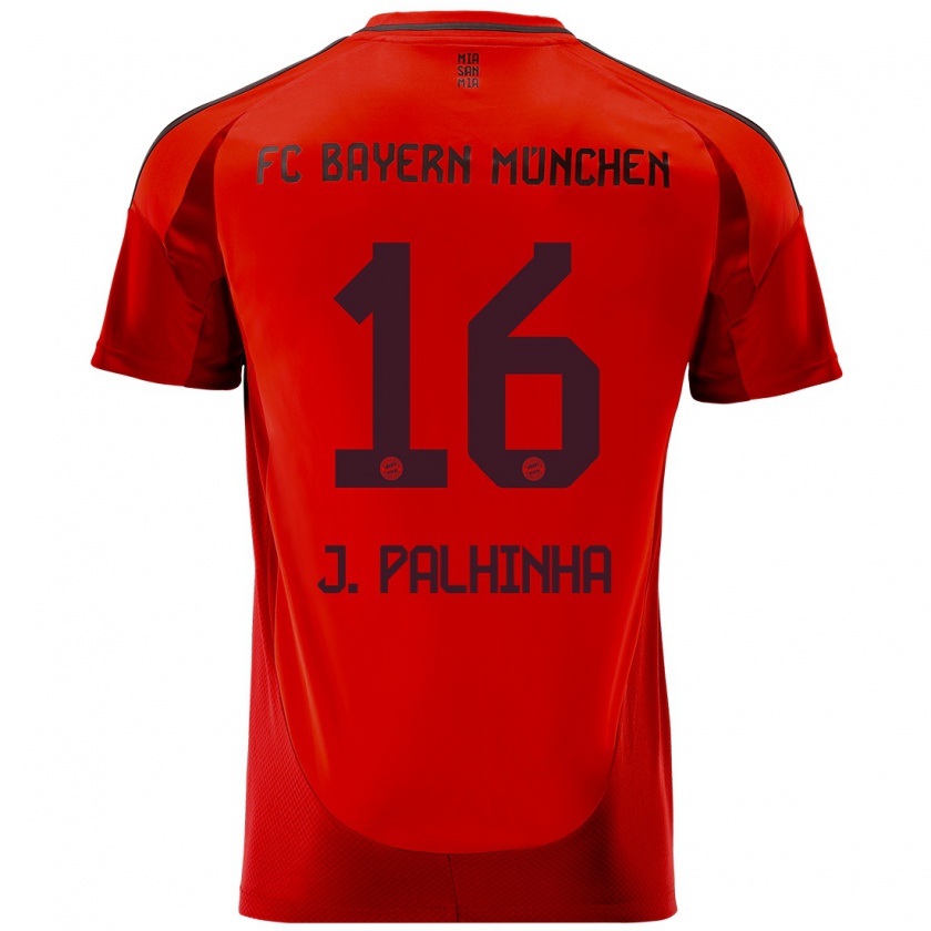 Kandiny Kinder João Palhinha #16 Rot Heimtrikot Trikot 2024/25 T-Shirt