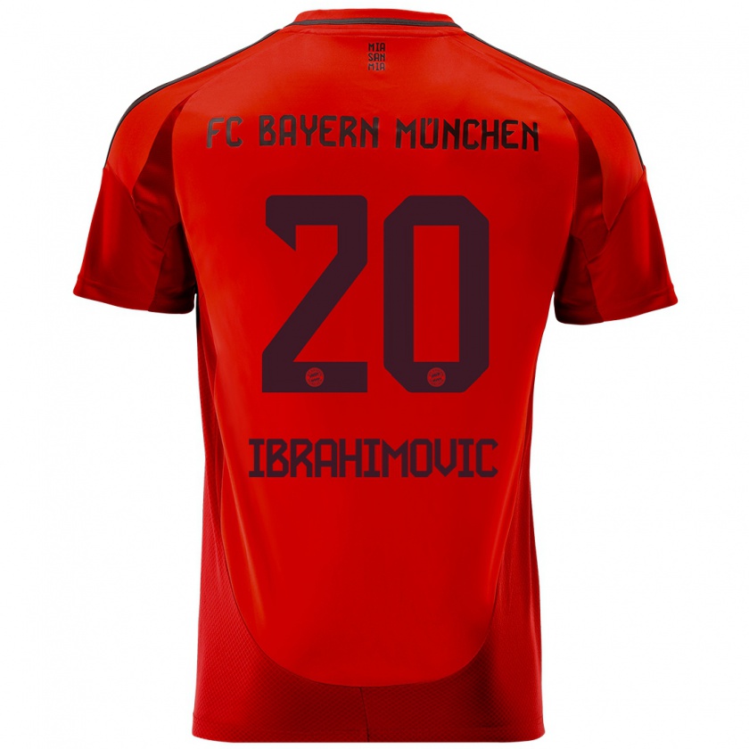 Kandiny Kinder Arijon Ibrahimovic #20 Rot Heimtrikot Trikot 2024/25 T-Shirt