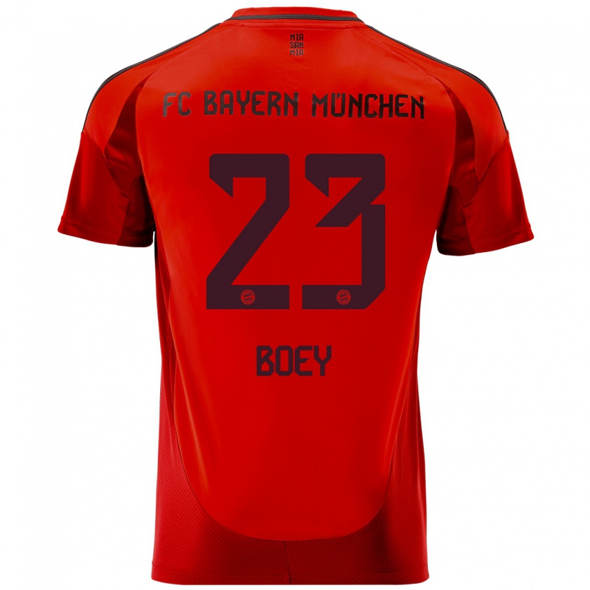 Kandiny Kinder Sacha Boey #23 Rot Heimtrikot Trikot 2024/25 T-Shirt