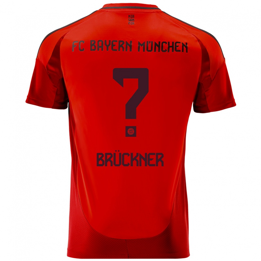 Kandiny Kinder Angelo Brückner #0 Rot Heimtrikot Trikot 2024/25 T-Shirt