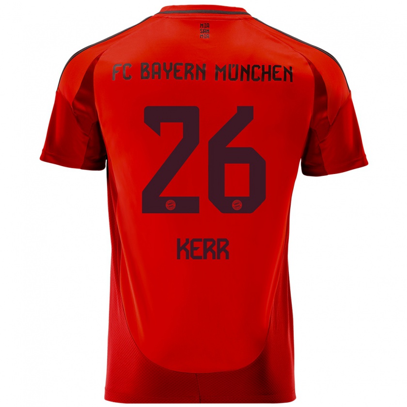 Kandiny Kinder Samantha Kerr #26 Rot Heimtrikot Trikot 2024/25 T-Shirt