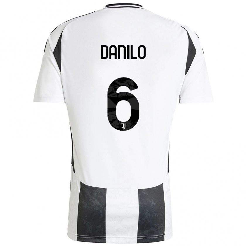 Kandiny Kinder Danilo #6 Weiß Schwarz Heimtrikot Trikot 2024/25 T-Shirt