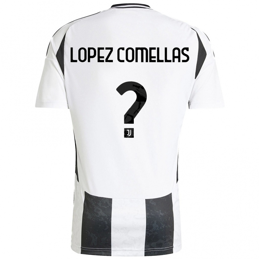 Kandiny Kinder Ivan Lopez Comellas #0 Weiß Schwarz Heimtrikot Trikot 2024/25 T-Shirt