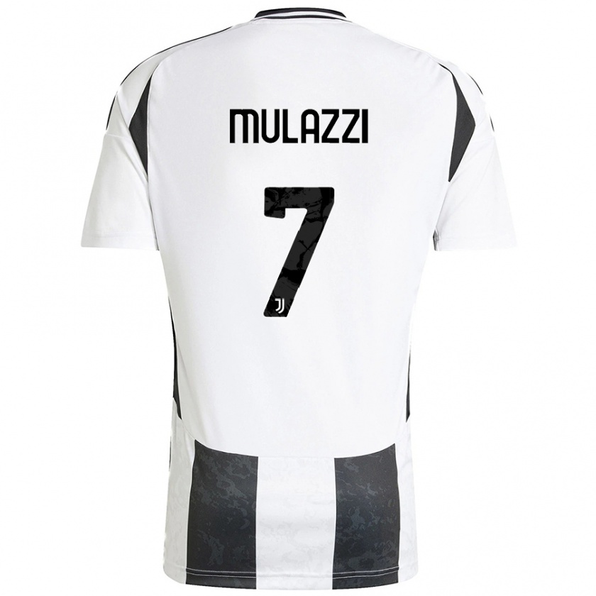 Kandiny Kinder Gabriele Mulazzi #7 Weiß Schwarz Heimtrikot Trikot 2024/25 T-Shirt