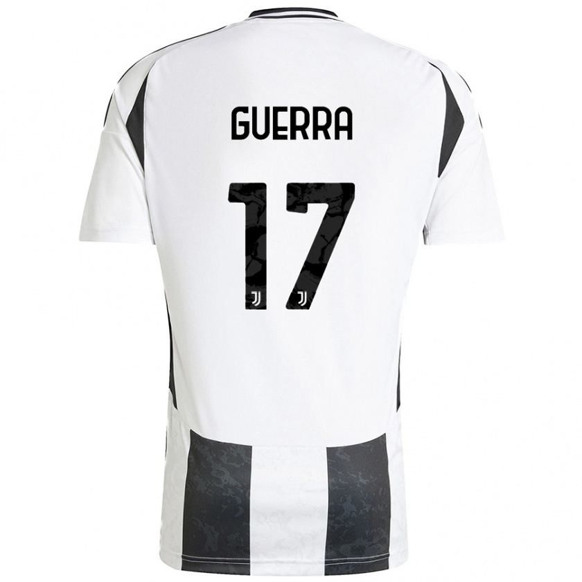 Kandiny Kinder Simone Guerra #17 Weiß Schwarz Heimtrikot Trikot 2024/25 T-Shirt