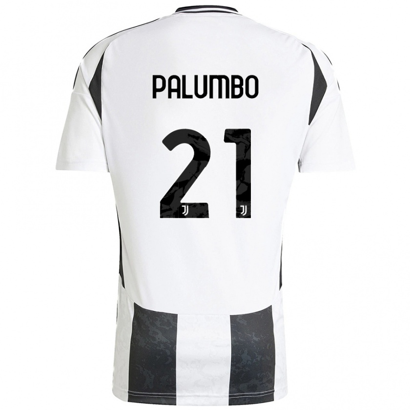 Kandiny Kinder Martin Palumbo #21 Weiß Schwarz Heimtrikot Trikot 2024/25 T-Shirt