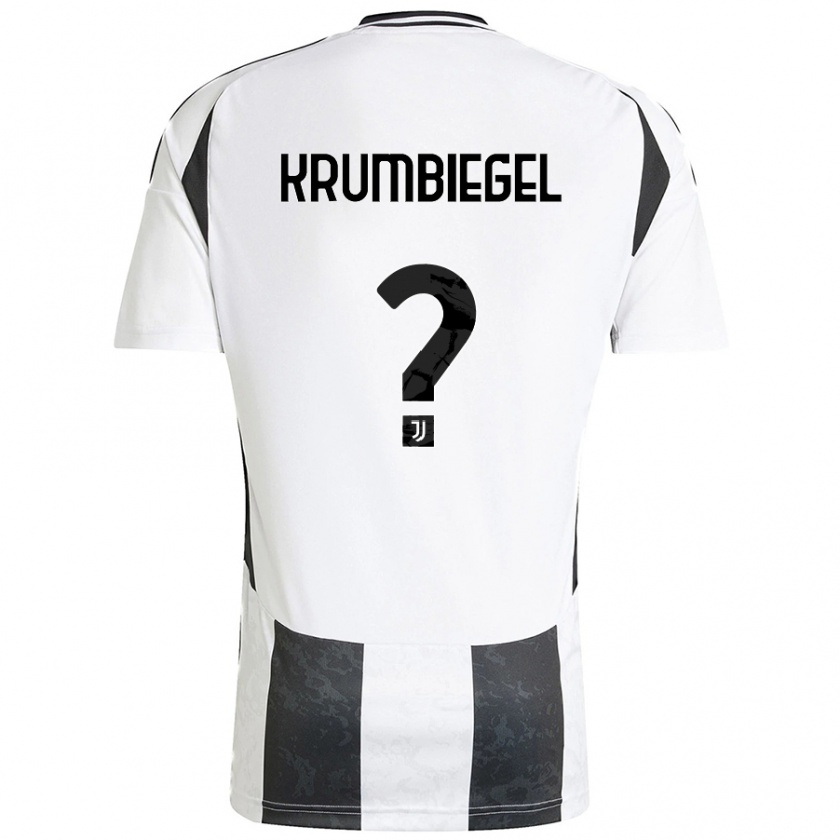 Kandiny Kinder Paulina Krumbiegel #0 Weiß Schwarz Heimtrikot Trikot 2024/25 T-Shirt