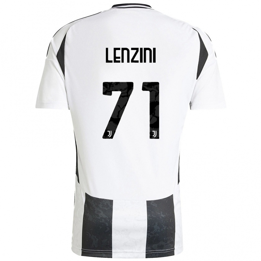 Kandiny Kinder Martina Lenzini #71 Weiß Schwarz Heimtrikot Trikot 2024/25 T-Shirt