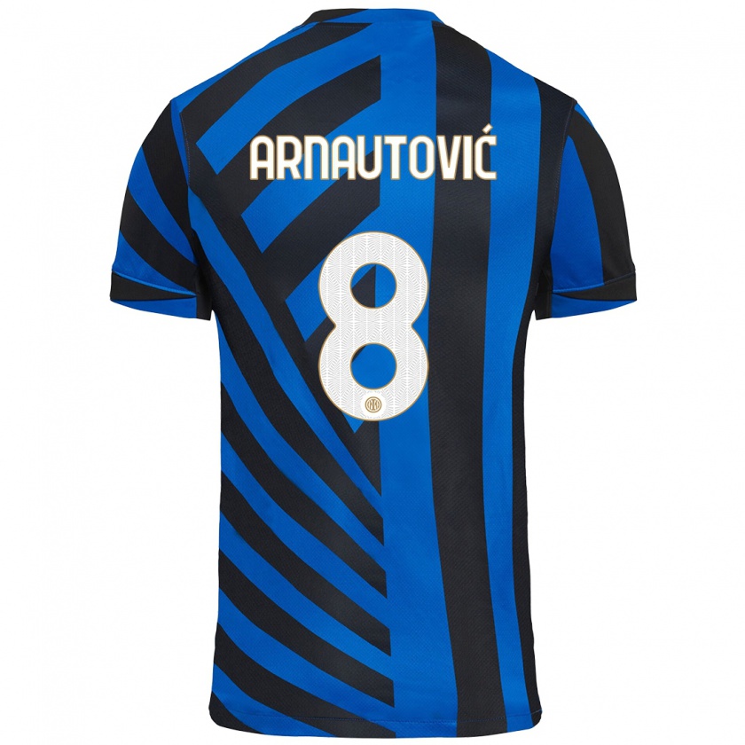 Kandiny Kinder Marko Arnautovic #8 Blau Schwarz Heimtrikot Trikot 2024/25 T-Shirt