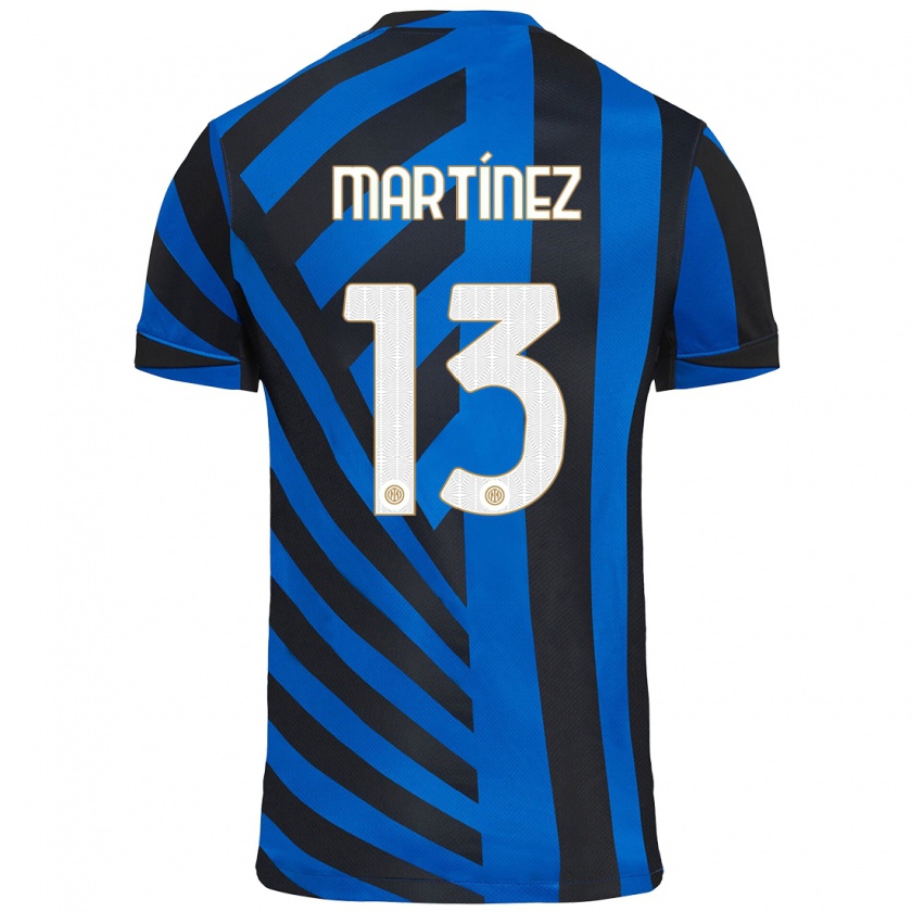 Kandiny Kinder Josep Martínez #13 Blau Schwarz Heimtrikot Trikot 2024/25 T-Shirt