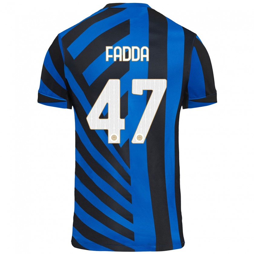 Kandiny Kinder Paola Fadda #47 Blau Schwarz Heimtrikot Trikot 2024/25 T-Shirt