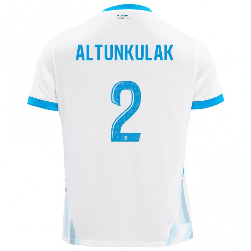 Kandiny Kinder Selen Altunkulak #2 Weiß Himmelblau Heimtrikot Trikot 2024/25 T-Shirt