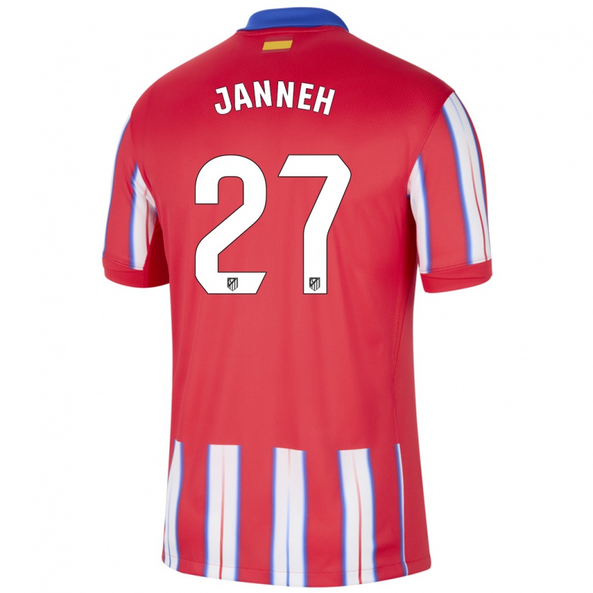 Kandiny Kinder Omar Janneh #27 Rot Weiß Blau Heimtrikot Trikot 2024/25 T-Shirt